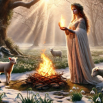 La déesse Brigid, célébrée à Imbolc, t'invite à puiser dans ton audace et ta créativité pour réveiller ta puissance.