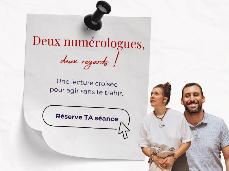 Séance deux numérologues pour une lecture croisée afin d'agir sans te trahir.